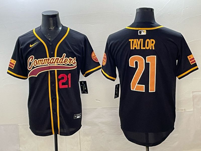 Men 2025 Nike Washington Commanders #21 Taylor Black 3th generation Joint Name Limited NFL Jersey 004->washington commanders->NFL Jersey